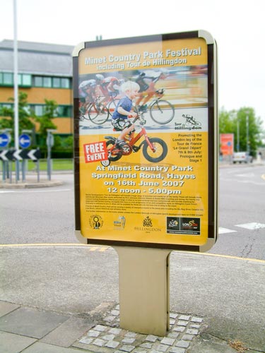 tour de hillingdon billboard poster display